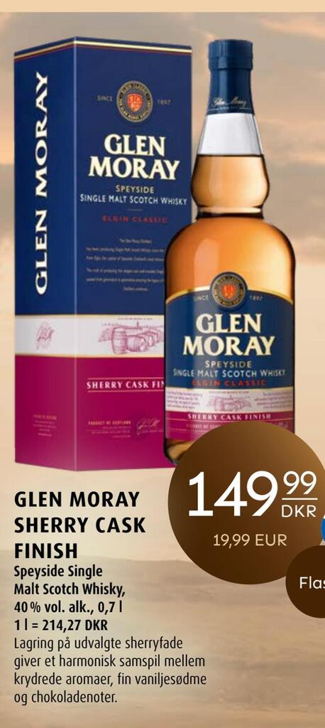 Glen Moray Sherry Cask Finish Tilbud Hos Scandinavian Park