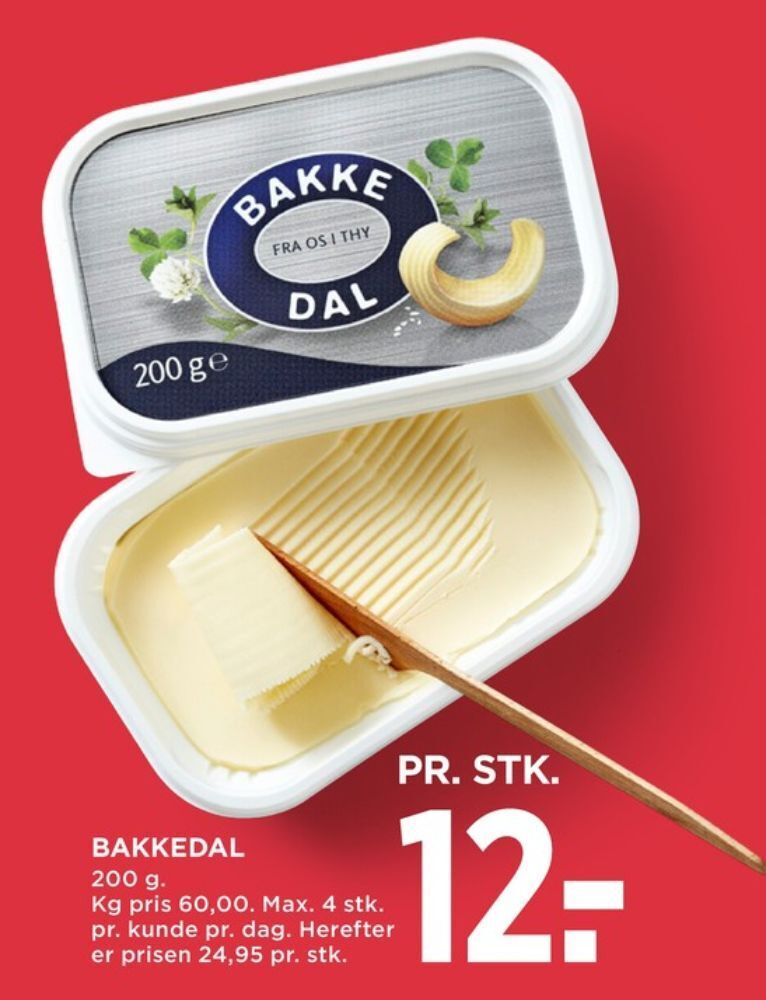 Bakkedal smørbar tilbud hos MENY