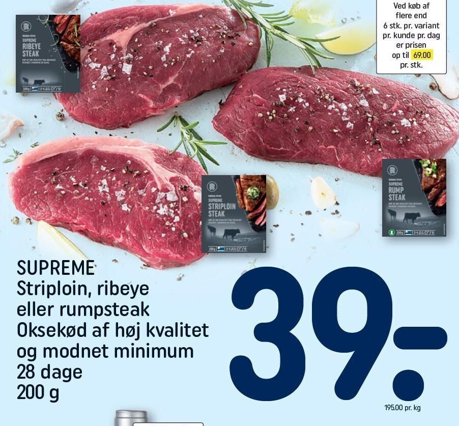 Supreme Striploin Ribeye Eller Rumpsteak Tilbud Hos Rema