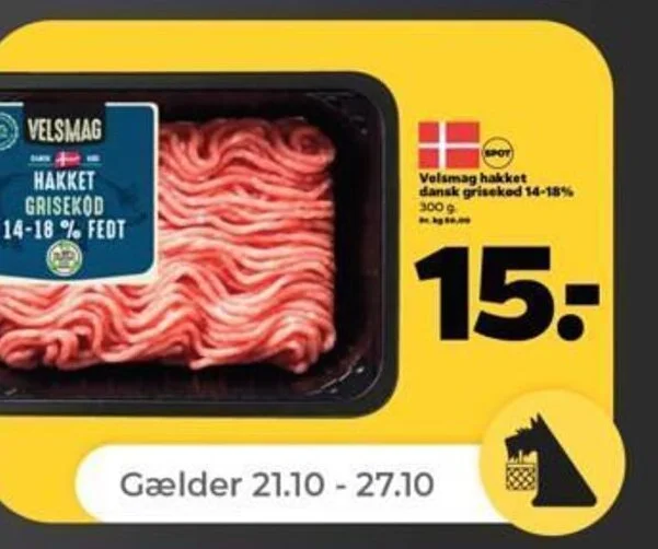 Velsmag Hakket Dansk Griseked G Tilbud Hos Netto