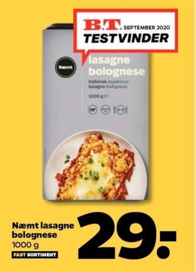 N Mt Lasagne Bolognese G Tilbud Hos Netto