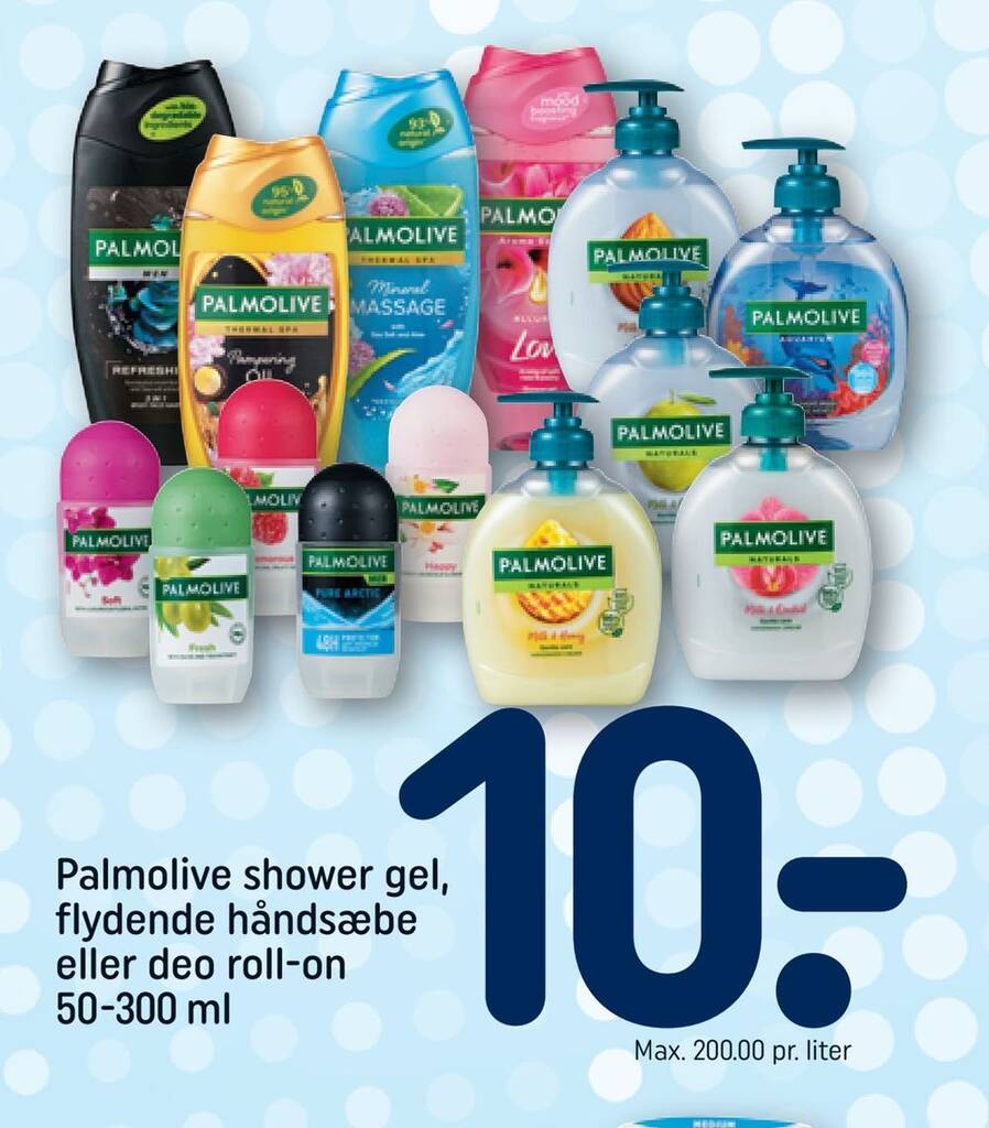 Palmolive Shower Gel Flydende H Nds Be Eller Deo Roll On Ml