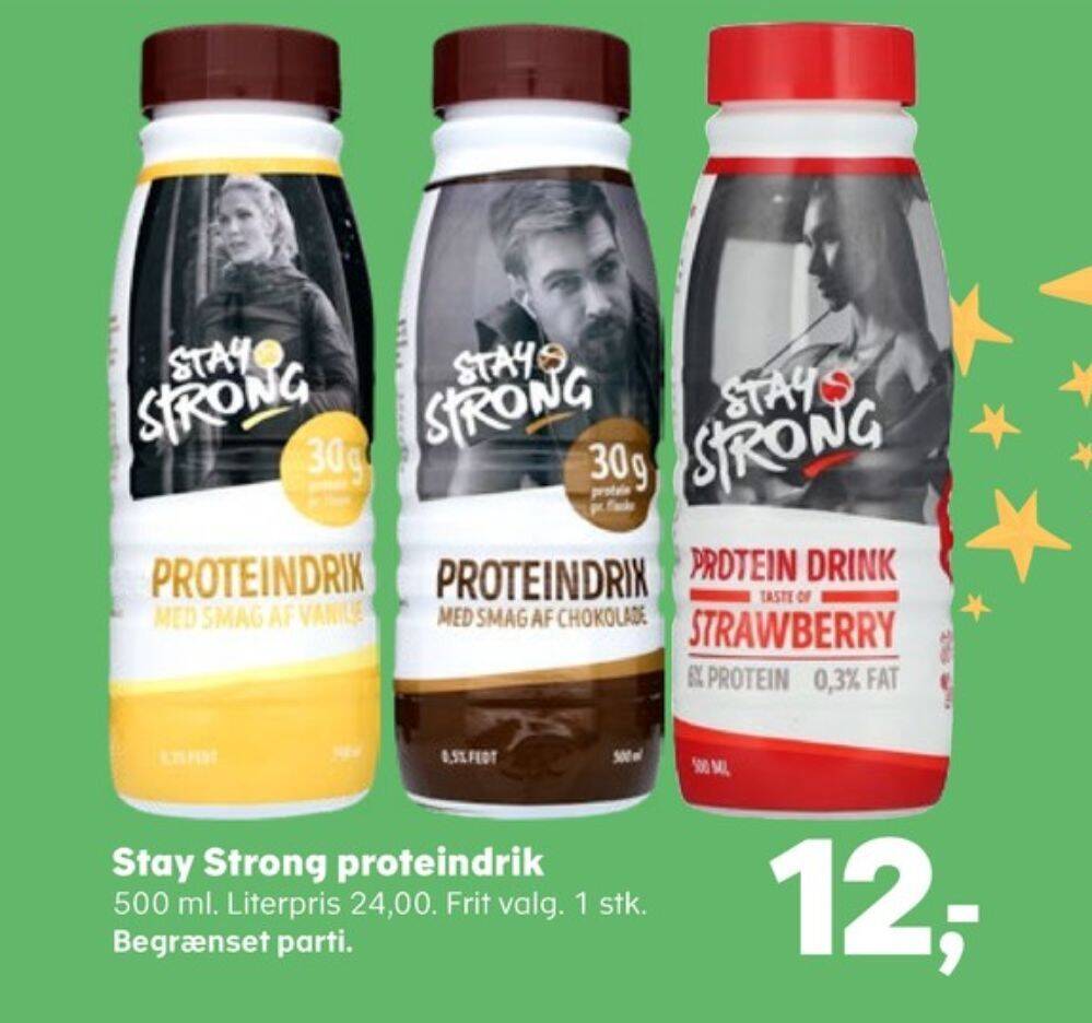 Stay Strong Proteindrik Vanilje Tilbud Hos Kvickly