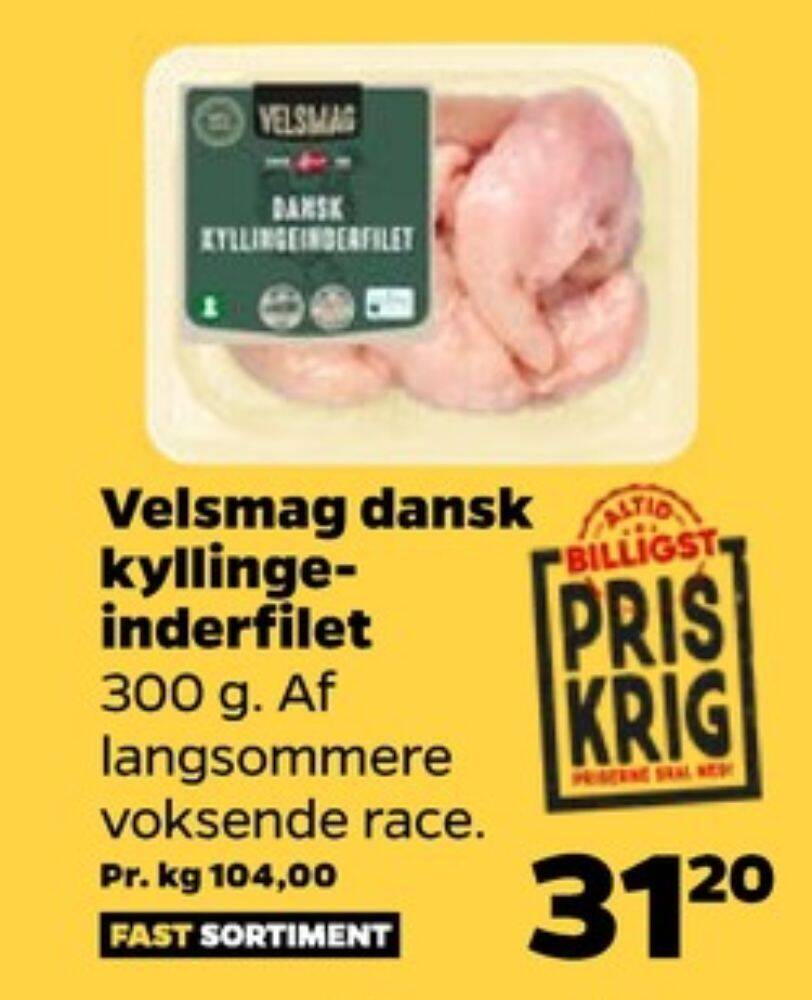 Velsmag Kyllingeinderfileter Tilbud Hos Netto