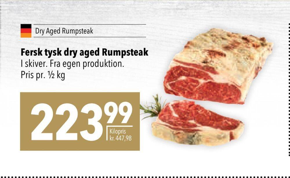 Fersk Tysk Dry Aged Rumpsteak Tilbud Hos Citti