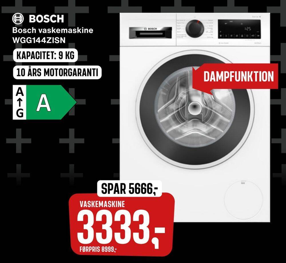 Bosch Vaskemaskine Wgg144zisn Tilbud Hos Skousen