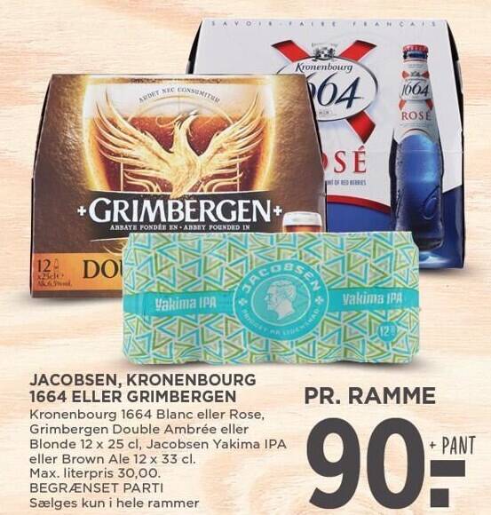 Jacobsen Kronenbourg Eller Grimbergen Tilbud Hos Meny