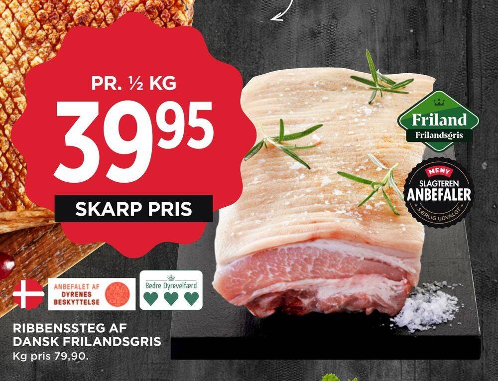 Ribbenssteg Af Dansk Frilandsgris Tilbud Hos Meny