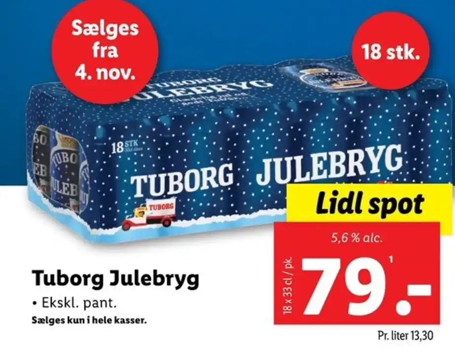 Tuborg Julebryg Tilbud Hos Lidl