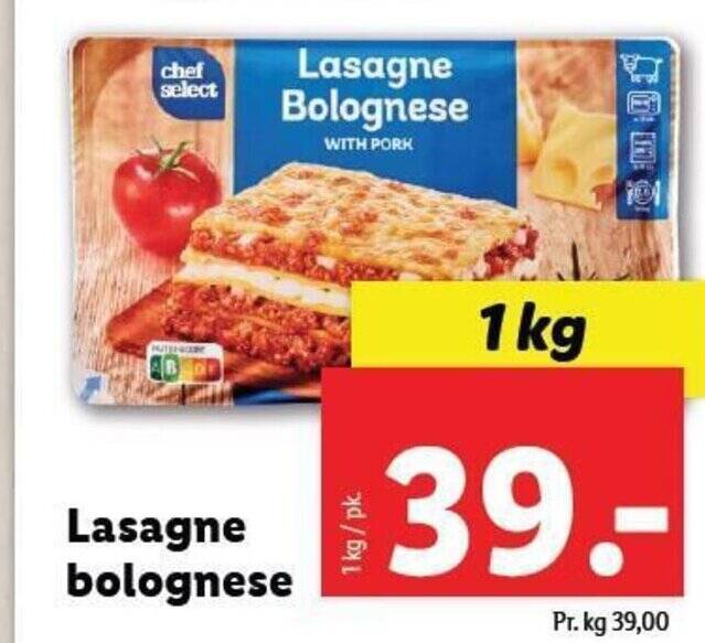 Lasagne Bolognese Tilbud Hos Lidl