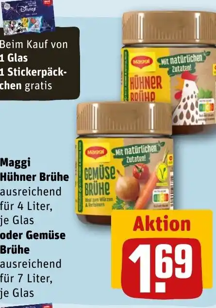 Maggi Hühner Brühe Gemüse tilbud hos REWE