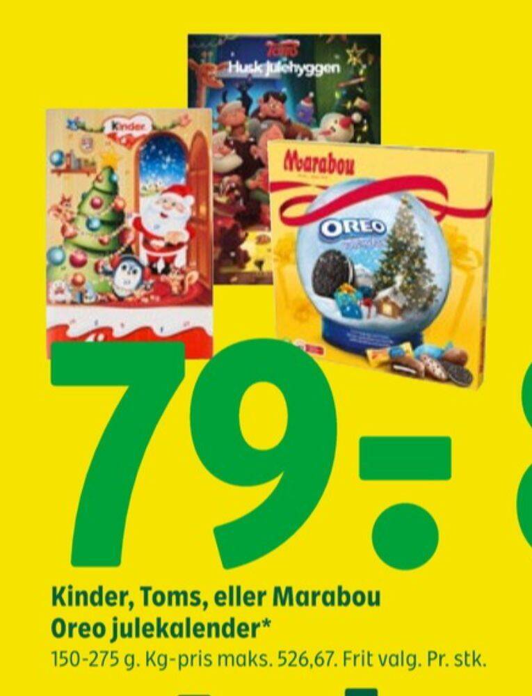 Oreo Julekalender Tilbud Hos Coop 365