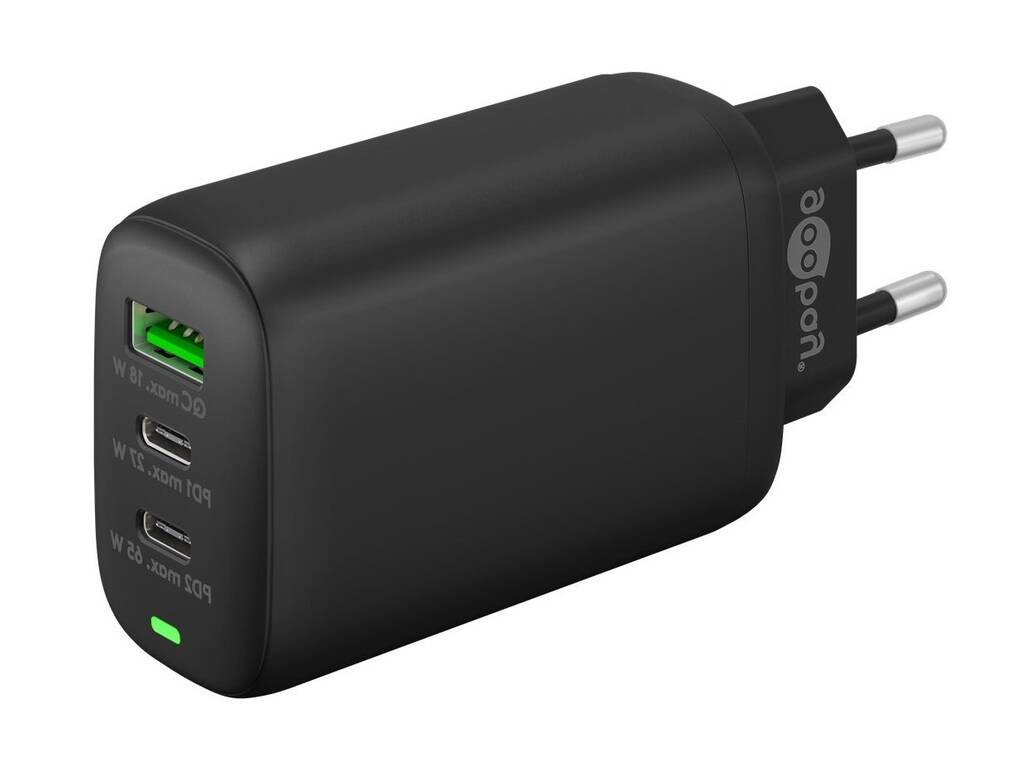 Goobay Hurtigoplader Pd 2x Usb C Usb A 65w Sort Tilbud Hos AV