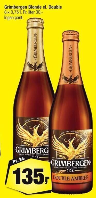 Grimbergen Blonde El Double Tilbud Hos Calle