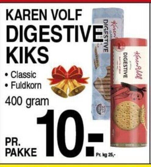 Karen Volf Digestive Kiks Tilbud Hos Abc Lavpris