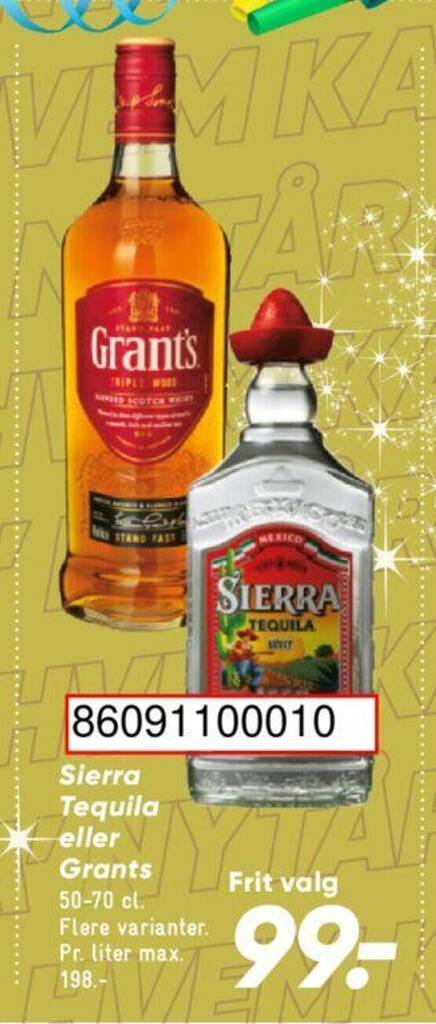 Sierra Tequila Eller Grants Tilbud Hos Bilka