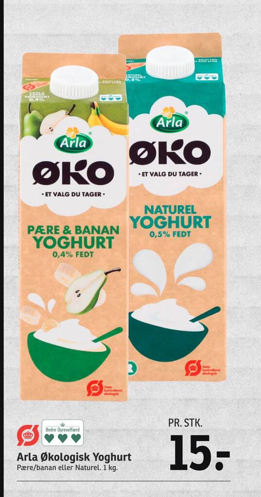 Arla Kologisk Yoghurt Tilbud Hos Spar