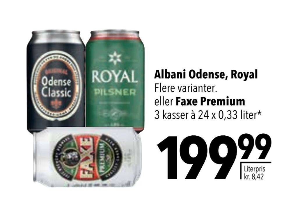 Albani Odense Royal Eller Faxe Premium Tilbud Hos Citti