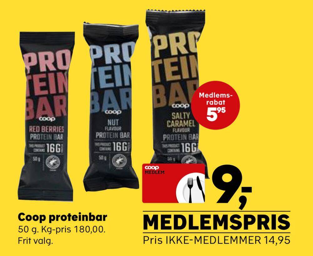 Coop Proteinbar Tilbud Hos Superbrugsen