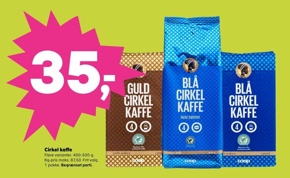 Cirkel Kaffe Tilbud Hos Superbrugsen