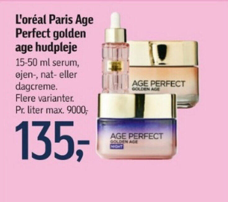 L oréal Paris Age Perfect golden age hudpleje tilbud hos Føtex