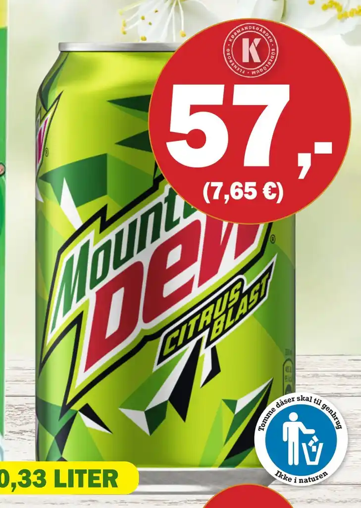 Mountain Dew Tilbud Hos K Bmandsg Rden