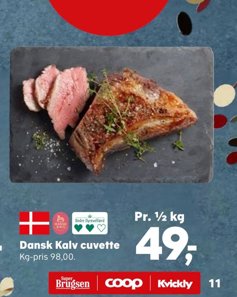 Dansk Kalv Cuvette Tilbud Hos Kvickly