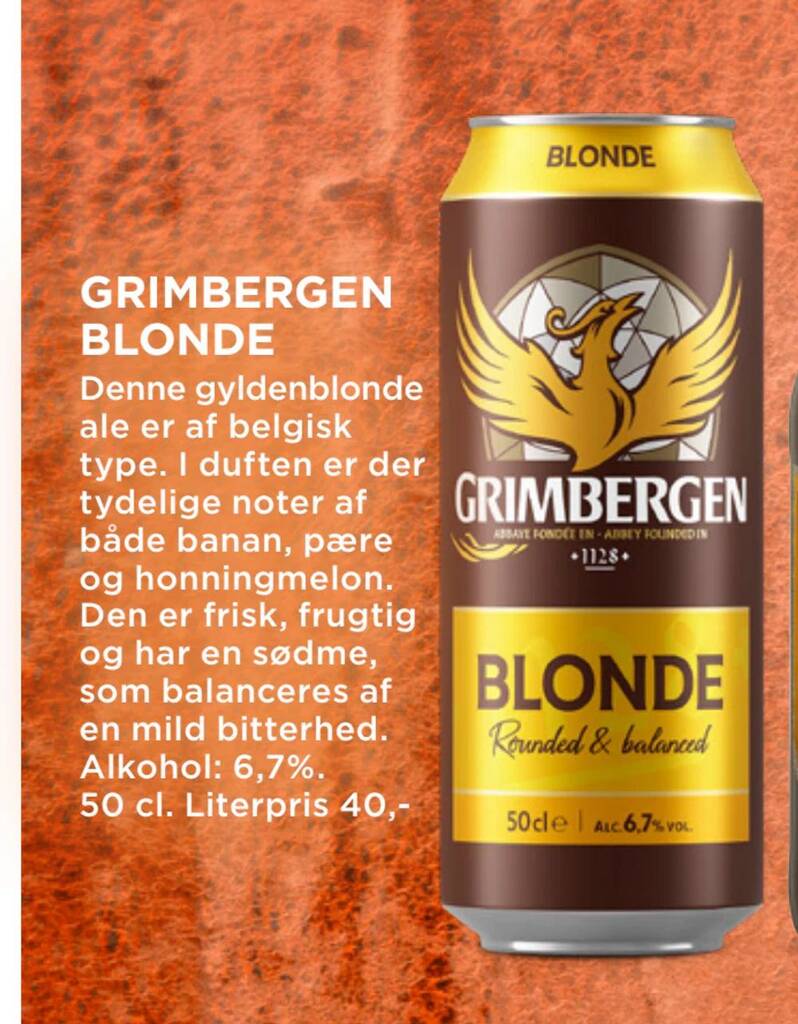 Grimbergen Blonde Tilbud Hos Meny