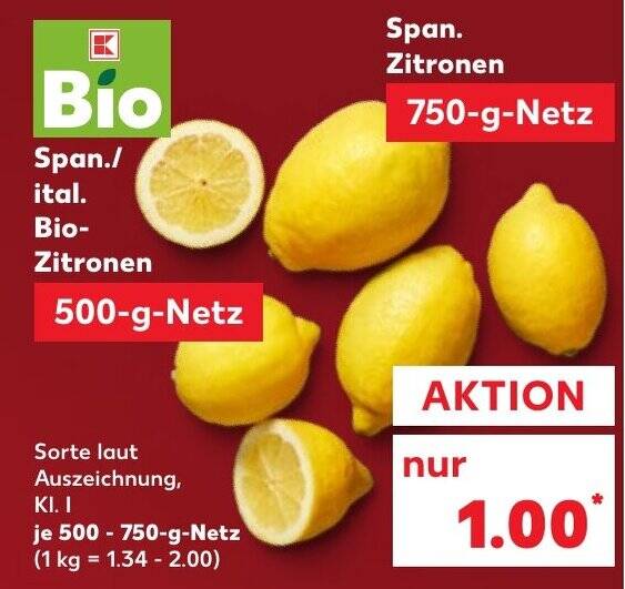 Span Ital Bio Zitronen Tilbud Hos Kaufland