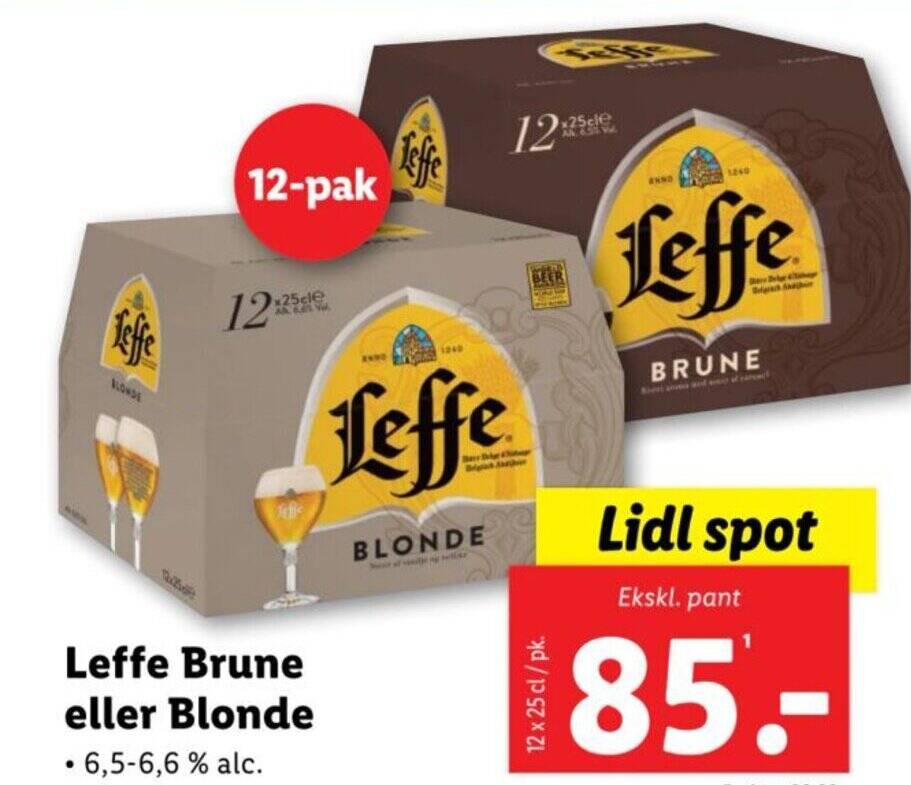 Leffe Brune Eller Blonde Tilbud Hos Lidl