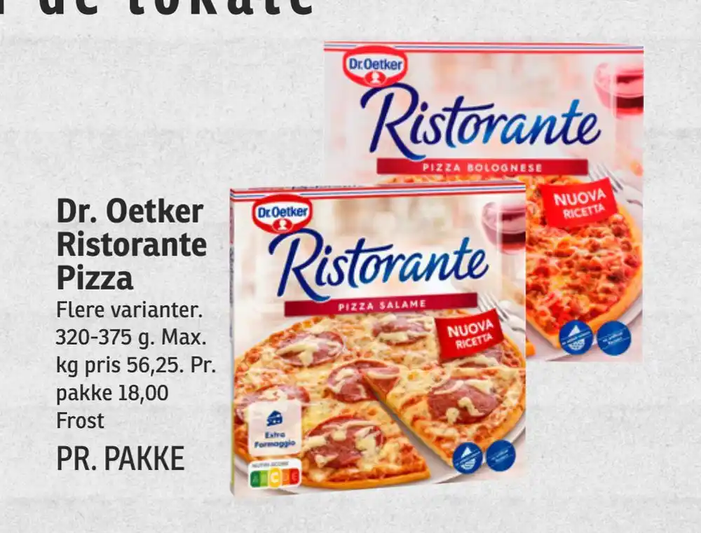 Dr Oetker Ristorante Pizza Tilbud Hos SPAR