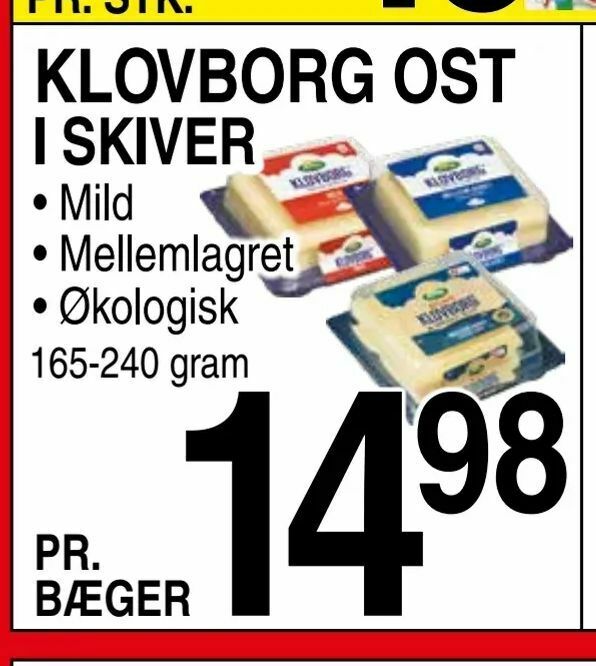 Klovborg Ost I Skiver Tilbud Hos ABC Lavpris