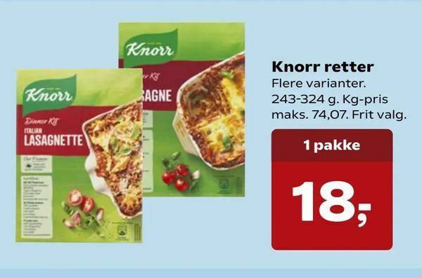 Knorr Retter Tilbud Hos Kvickly