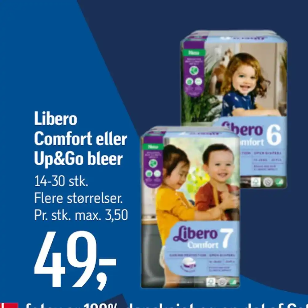 Libero Comfort eller Up Go bleer tilbud hos Føtex