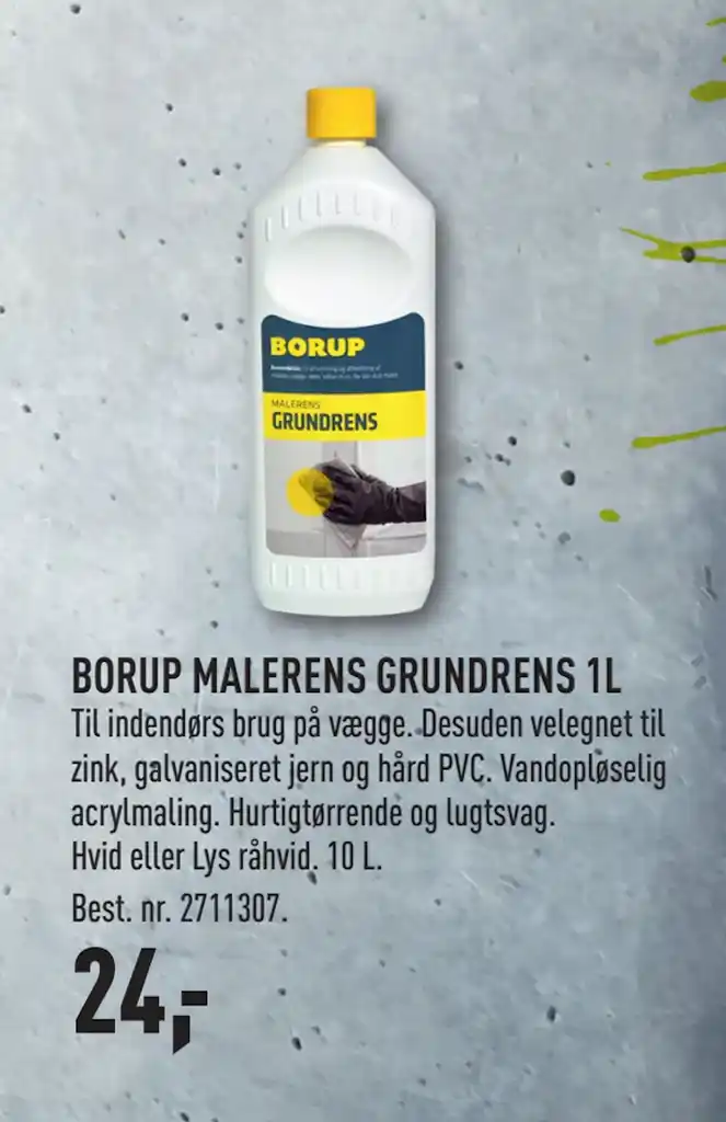 BORUP MALERENS GRUNDRENS 1L Tilbud Hos Johannes Fog