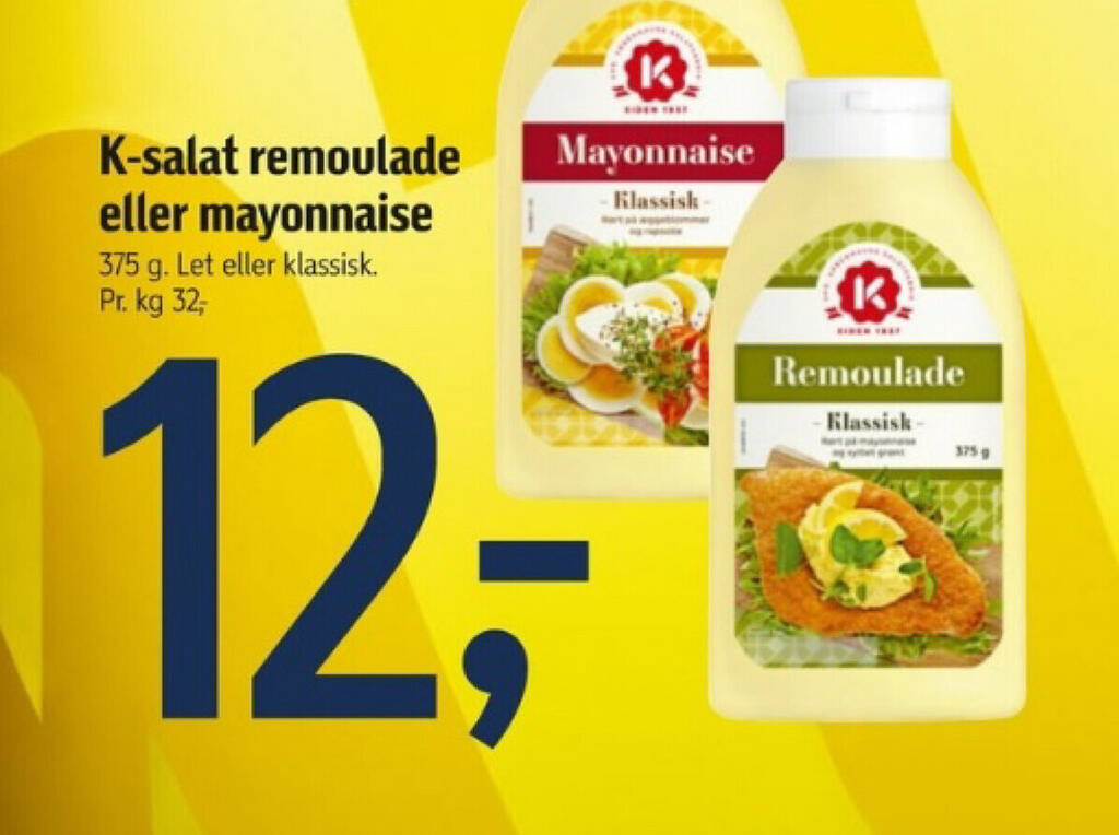 K Salat Remoulade Eller Mayonnaise Tilbud Hos F Tex