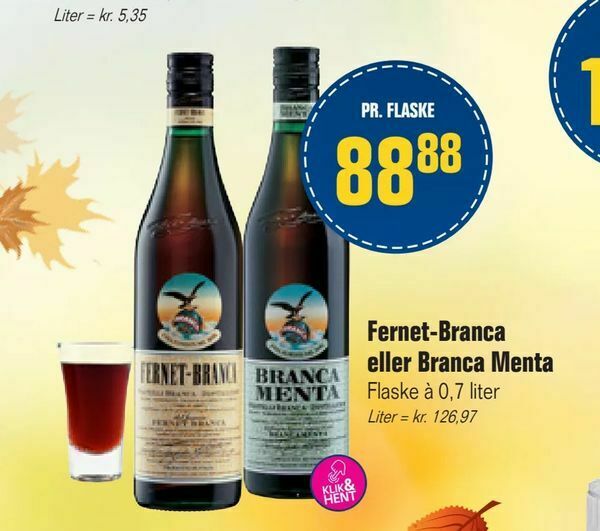 Fernet Branca Eller Branca Menta Tilbud Hos Otto Duborg