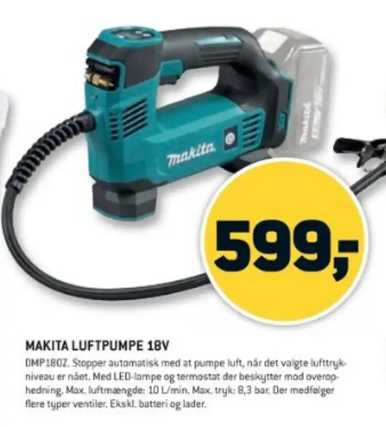 MAKITA LUFTPUMPE 18V Tilbud Hos XL BYG