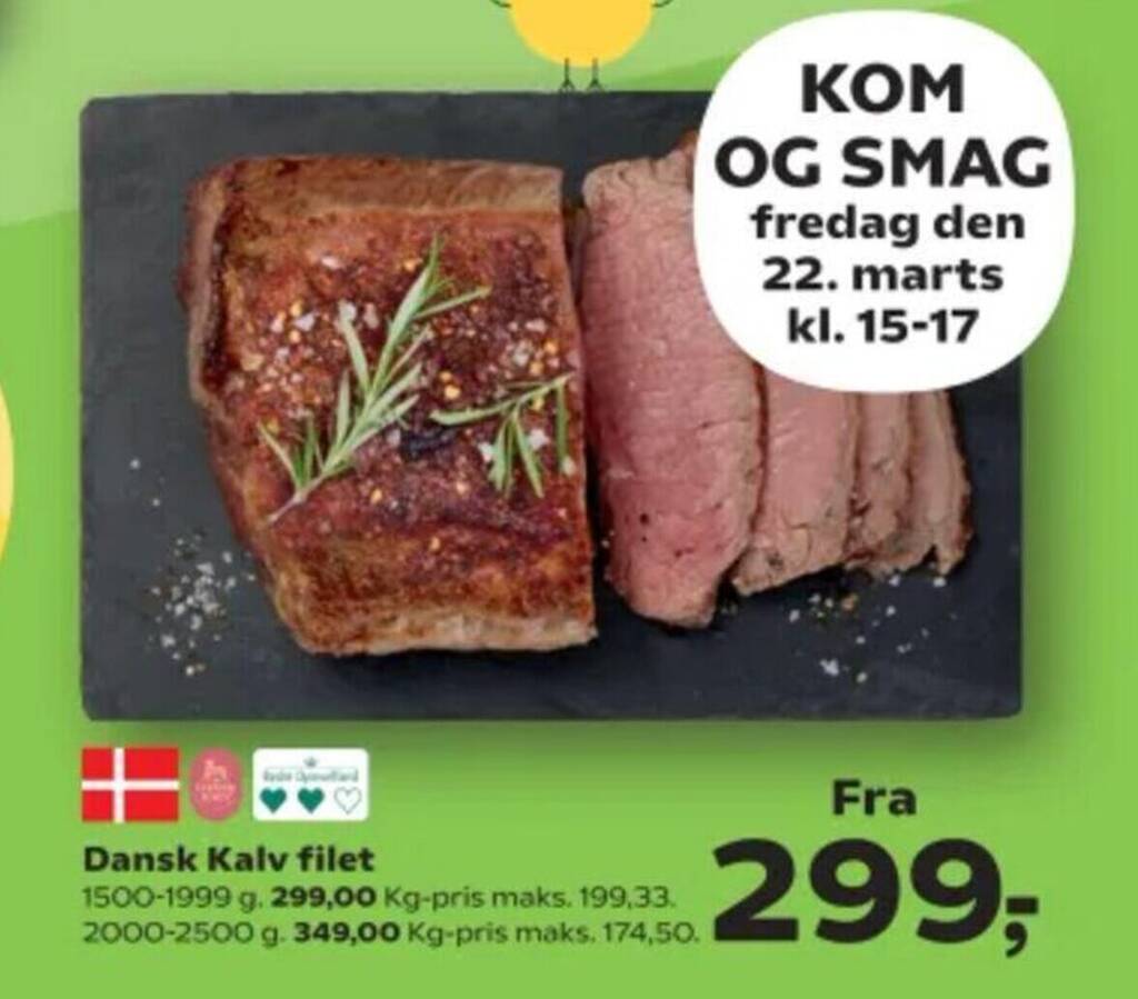 Dansk Kalv Filet Tilbud Hos Kvickly