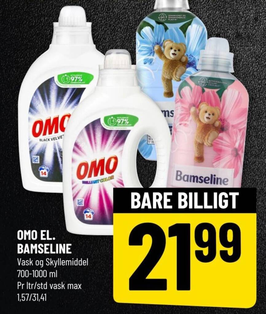 Omo El Bamseline Tilbud Hos L Vbjerg