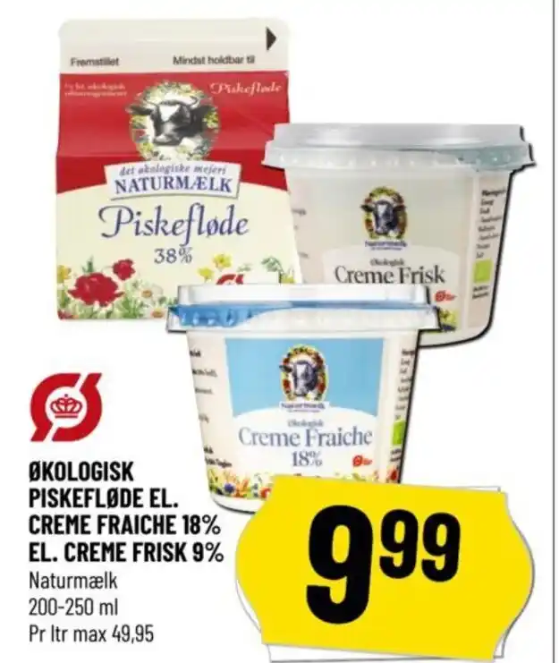 ØKOLOGISK PISKEFLØDE EL CREME FRAICHE 18 EL CREME FRISK 9 tilbud