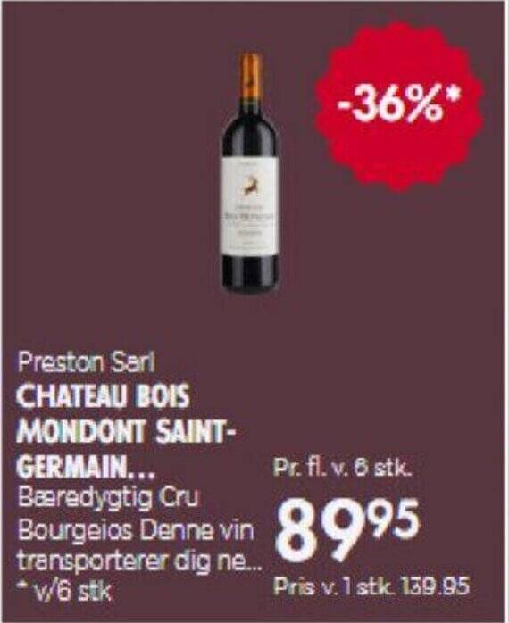 Chateau Bois Mondont Saint Germain Tilbud Hos Meny