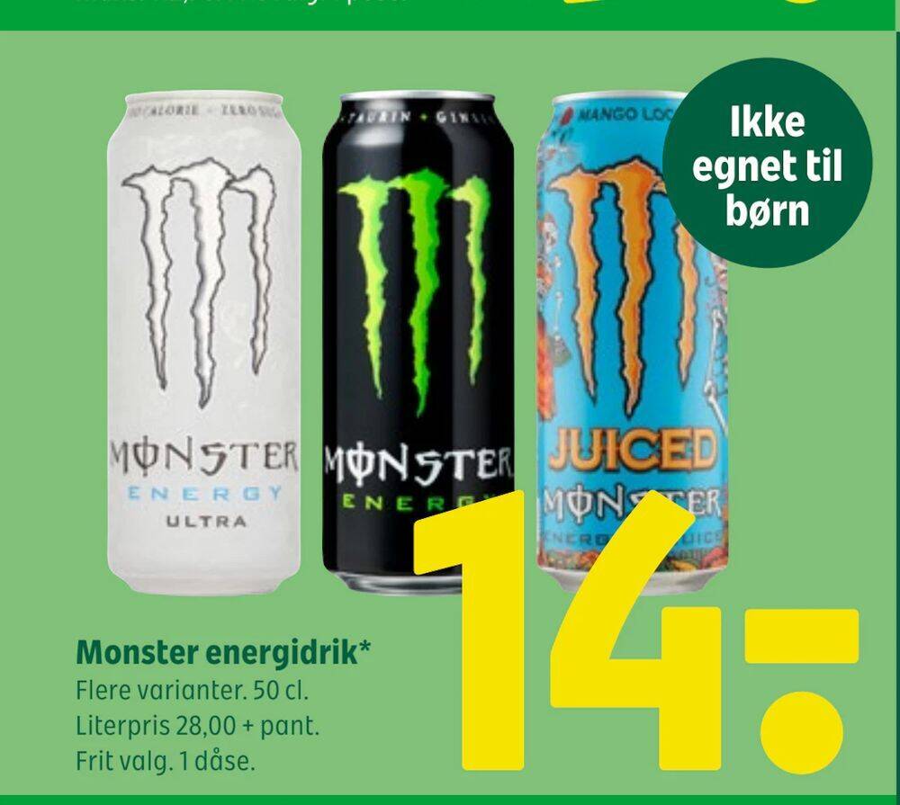 Monster Energidrik Tilbud Hos Coop 365