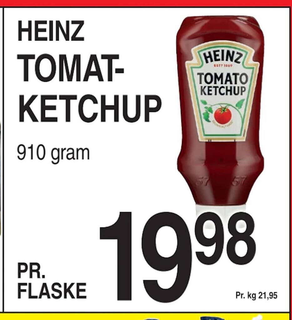 TOMATKETCHUP Tilbud Hos ABC Lavpris