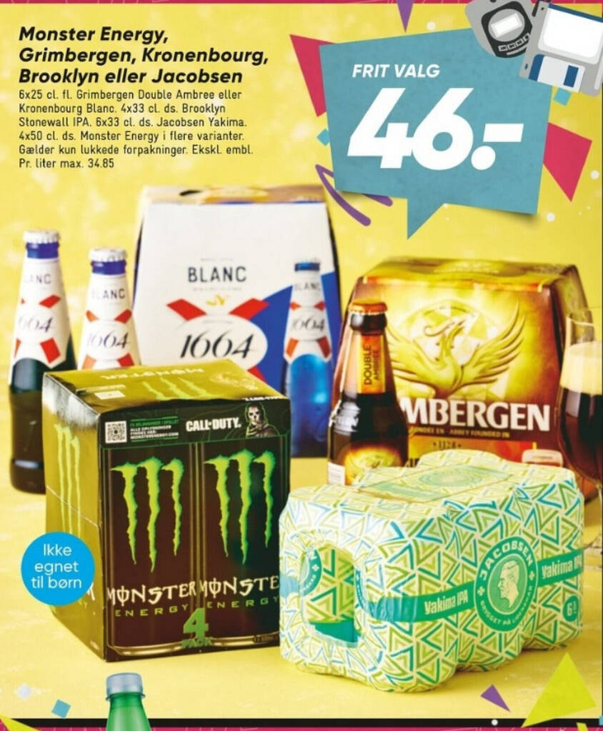 Monster Energy Grimbergen Kronenbourg Brooklyn Eller Jacobsen Tilbud