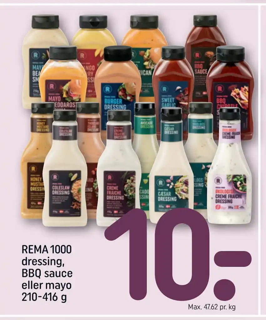 Rema Dressing Bbq Sauce Eller Mayo G Tilbud Hos Rema