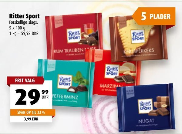 Ritter Sport Tilbud Hos Scandinavian Park