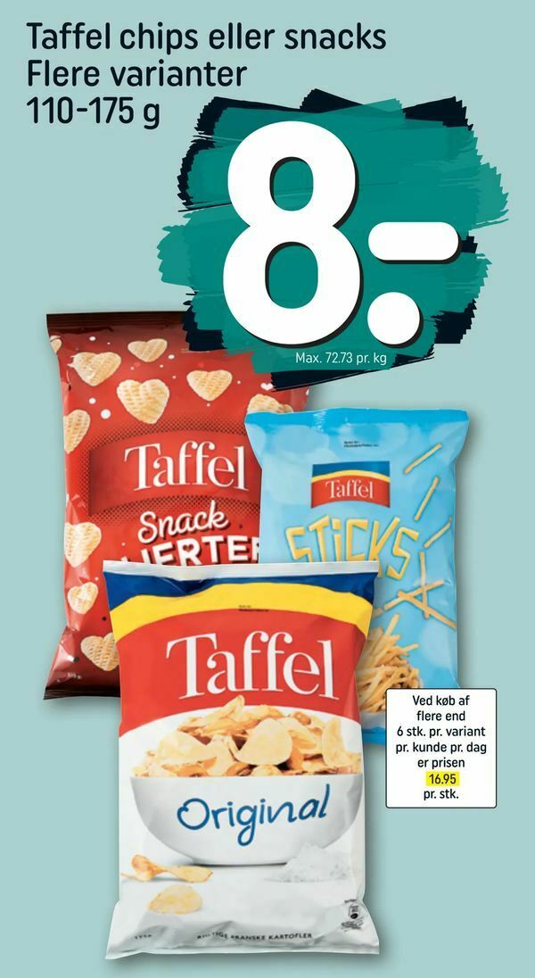 Taffel Chips Eller Snacks Tilbud Hos Rema