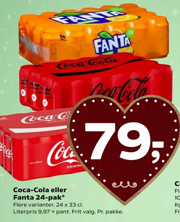 Coca Cola Eller Fanta Pak Tilbud Hos Coop