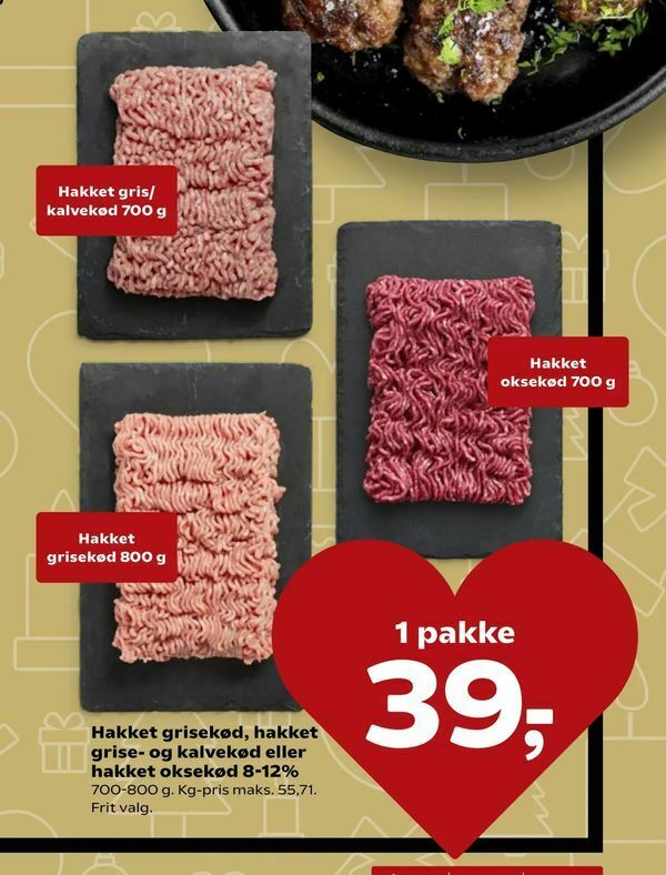 Hakket Grisek D Hakket Grise Og Kalvek D Eller Hakket Oksek D